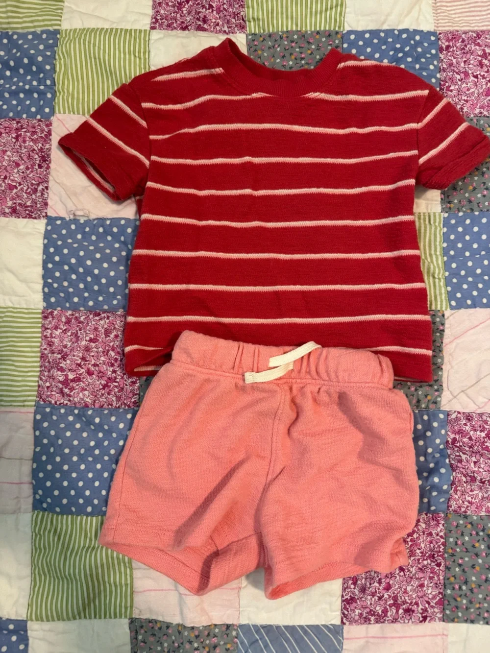 Old Navy Coral and Red Matching Set